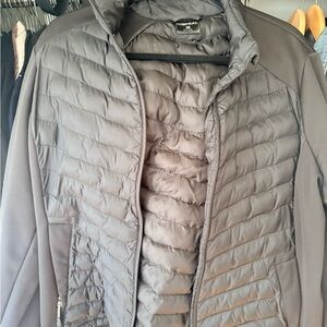 32 degrees Women’s Quilted Hybrid Jacket - Black -XL